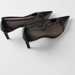 Zara mesh high heels Sz 38 NWT